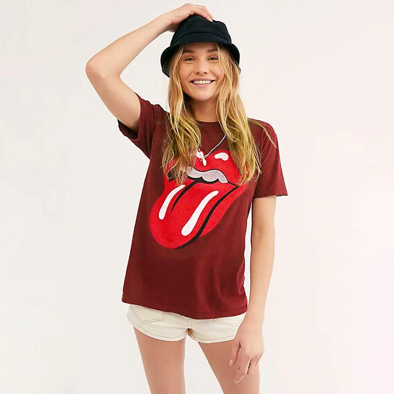 Женские футболки летние повседневные с принтом модная женская Свободная