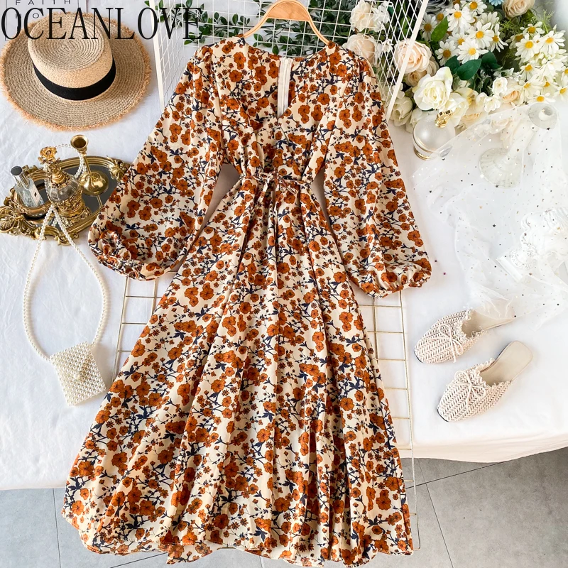 Женское платье с цветочным принтом OCEANLOVE вечерние платья трапециевидной формы v