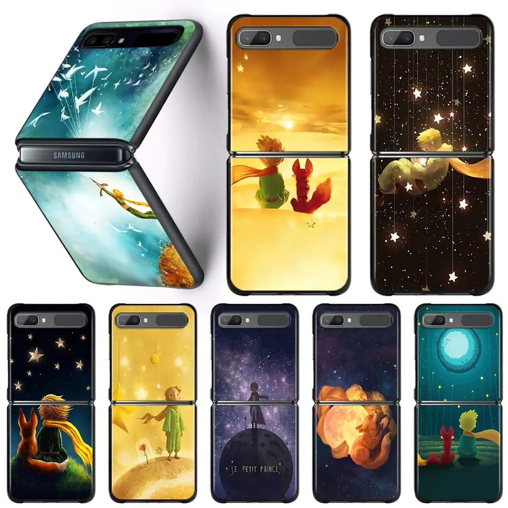 

Phone Case For Samsung Galaxy Z Flip3 5G Z Flip 3 zflip z flip ZF Coque PC Cover Black Fundas Prince Fox