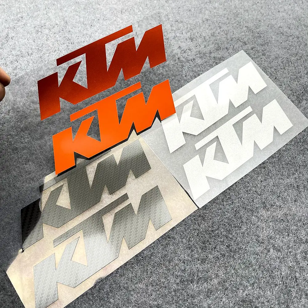 

A Pair Of DIY Duke Helmet Motorcycle Body Pedal Decal Logo Fairing Reflective Stickers 125 200 250 390 690 790 990 1090 1290 RC8