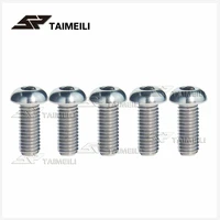 taimeili titanium alloy bolt m8 20mm semicircle head hexagon motorcycle brake disc screws 5pcs10pcs