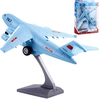 toy airplane 783 plane alloy metal vehicle with sound light color box packing pull back forward