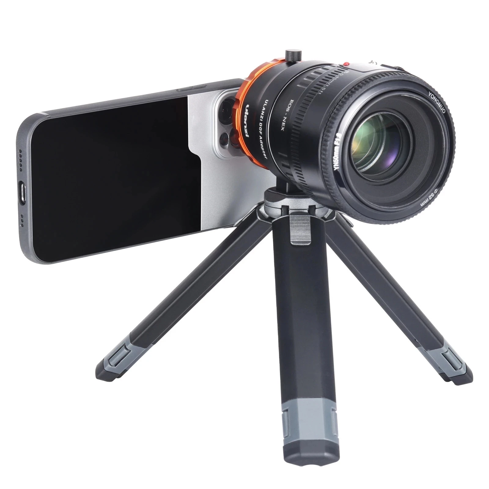 Tanie Uniwersalny Futerał Na Telefon 17MM Ulanzi Zomei Kase Anamorficzny Teleskop Makro Teleobiektyw Do IPhone 13 Pro Max 13 Mini