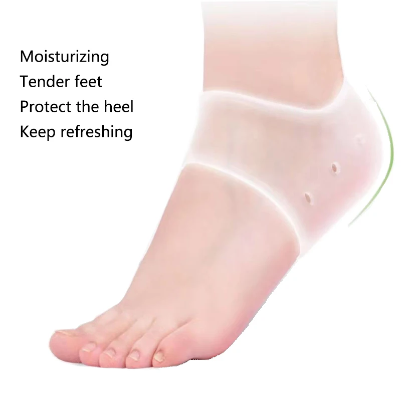 2 шт. силиконовые увлажняющие носки для защиты пятки от трещин | Красота и