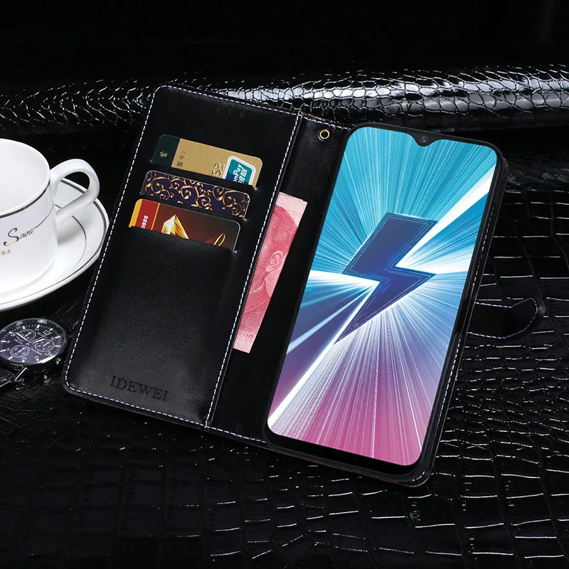 ДЛЯ Vivo Y17 Чехол кошелек Флип Роскошный крокодиловый зернистый кожаный чехол для Vivo Y17 чехол для телефона Fundas аксессуары