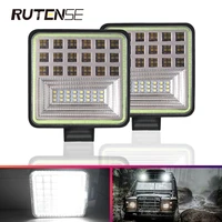 126w 42led work lights bar square flash spotlight 12v 24v car auto truck off road offroad accessories motorcycle excavator atv