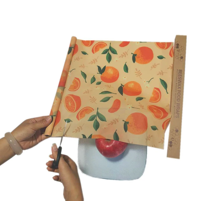 

Упаковка для пищевых продуктов из пчелиного воска, многоразовая Экологически чистая Крышка для пищевых продуктов, герметичная упаковка дл...