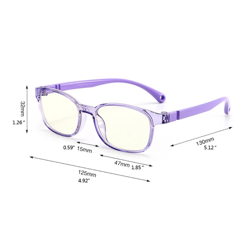 

Fashionable Glasses Kids Blue Light Anti Glare Filter Children Eyeglasses TR90