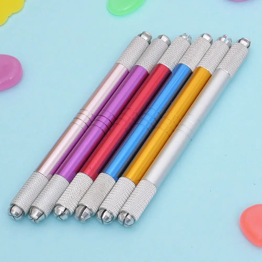 Pen Tattoo Machine Acrylic Double Head Tattoo Machine Pen Micropigmentation Machine Permanent Eyebrow Tools