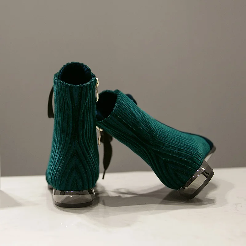 Phoentin/ботильоны на низком каблуке из коровьей замши коллекция 2019 года полосатые