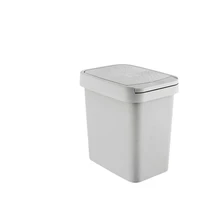 gray plastic trash can modern nordic rectangle creative trash can standing deodorant bote de basura kitchen accessories ei50lj