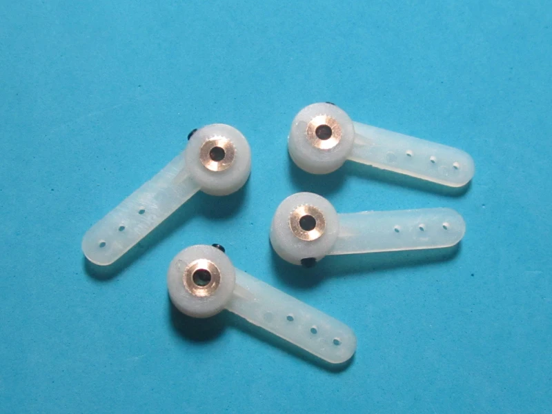 

D3mm D4mm Steering Servo Arm Horn Front Wheel Half Servo Arms L32/36/40mm Plastic Mini Landing Gear Server Arms for RC Aircraft