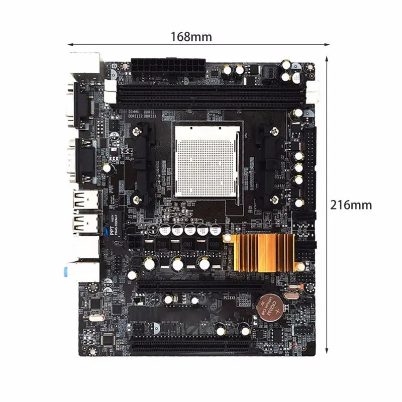 N68 C61 Desktop Computer Motherboard Support For Am2 Am3 Cpu Ddr2+Ddr3 Memory Mainboard With 4 Sata2 Ports | Электроника