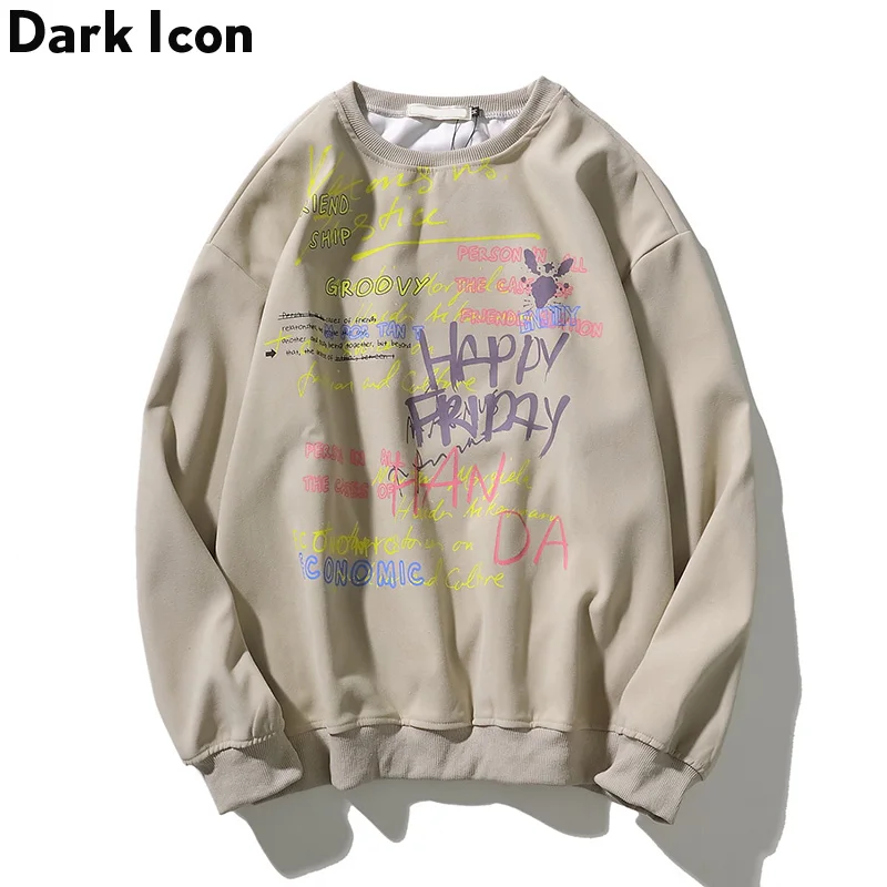Темная икона граффити печатная мужская толстовка с капюшоном в стиле хип-хоп 2019