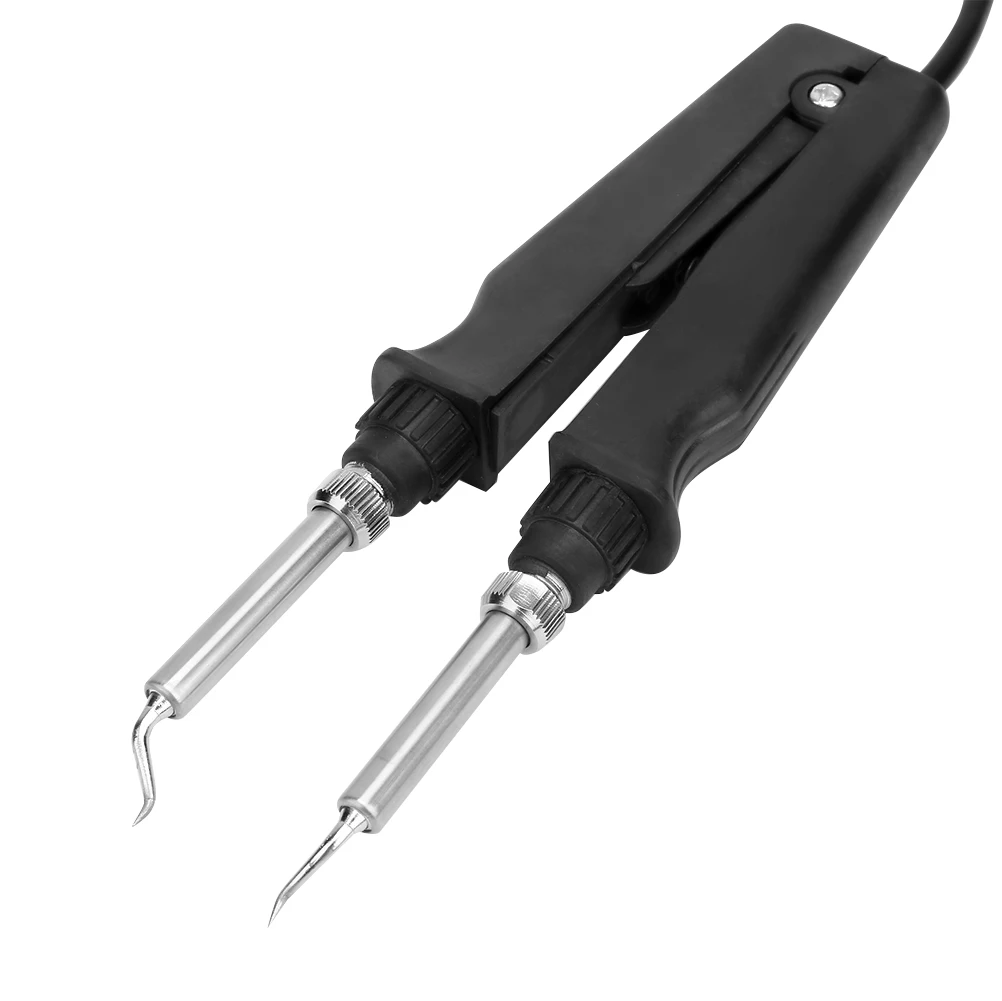 

SMD Twin-Tube Heating Rework Station Accessories 220V 60W Desoldering Soldering Tweezer Style Iron For Repairing Circuit Boards