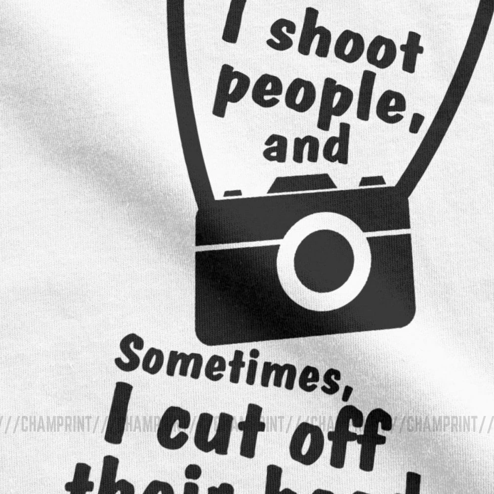 Я снимаю людей забавная фотография футболка для мужчин фотографа новинка чистый