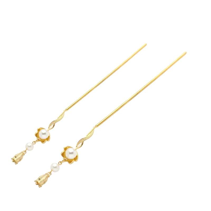 2 шт. классические заколки для волос медные Kanzashi Hanfu костюмы шиньон кисточка