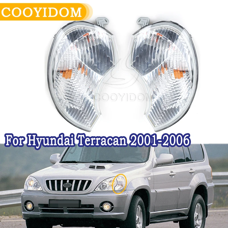 Угловая комбинированная передняя лампа LH и RH для hyundai Terracan 2001 2006 поворотная