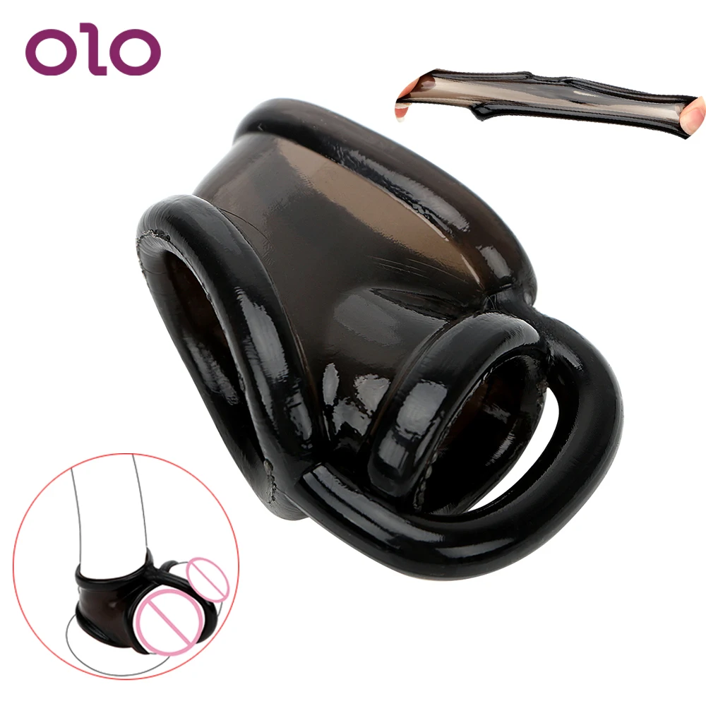 Соло эластичный петух кольцо для полового члена Мужской Целомудрие DeviceDelay