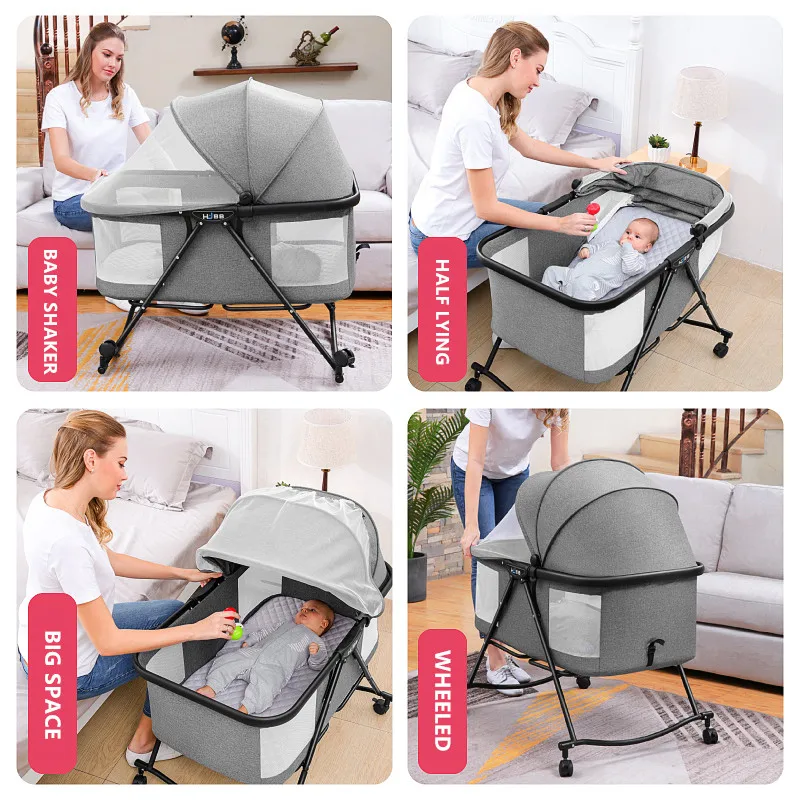 Многофункциональная портативная кровать для ребенка складная кроватка с