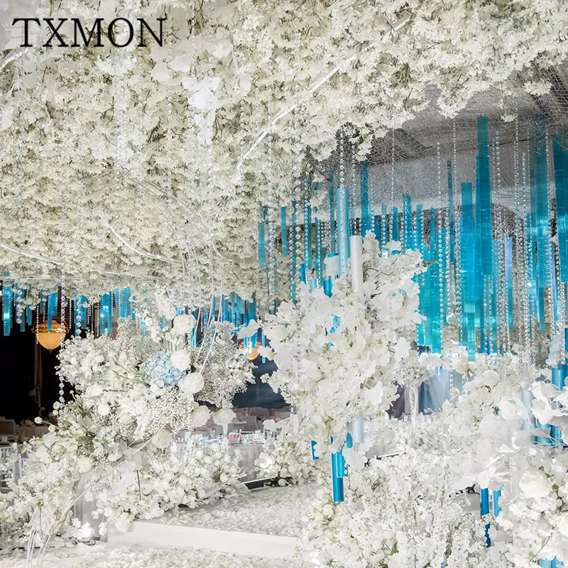 Цветы искусственные Свадебное украшение белый имитация Шелковый Искусственный