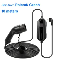 10 meters electric car charging cable schuko plug ac85 265v wallbox car goods evse home use portable