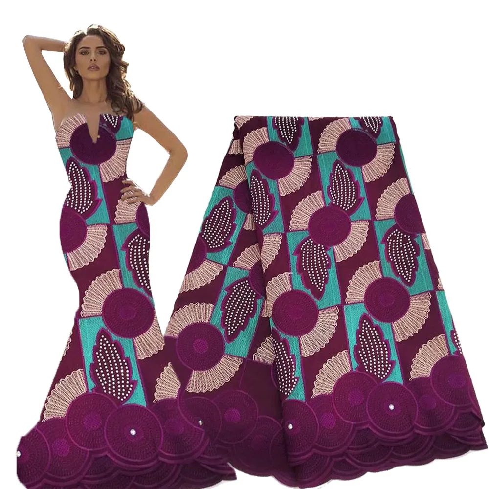 Новинка 2020 высокое качество швейцарская вуаль кружево в Швейцарии стиль Aso Ebi