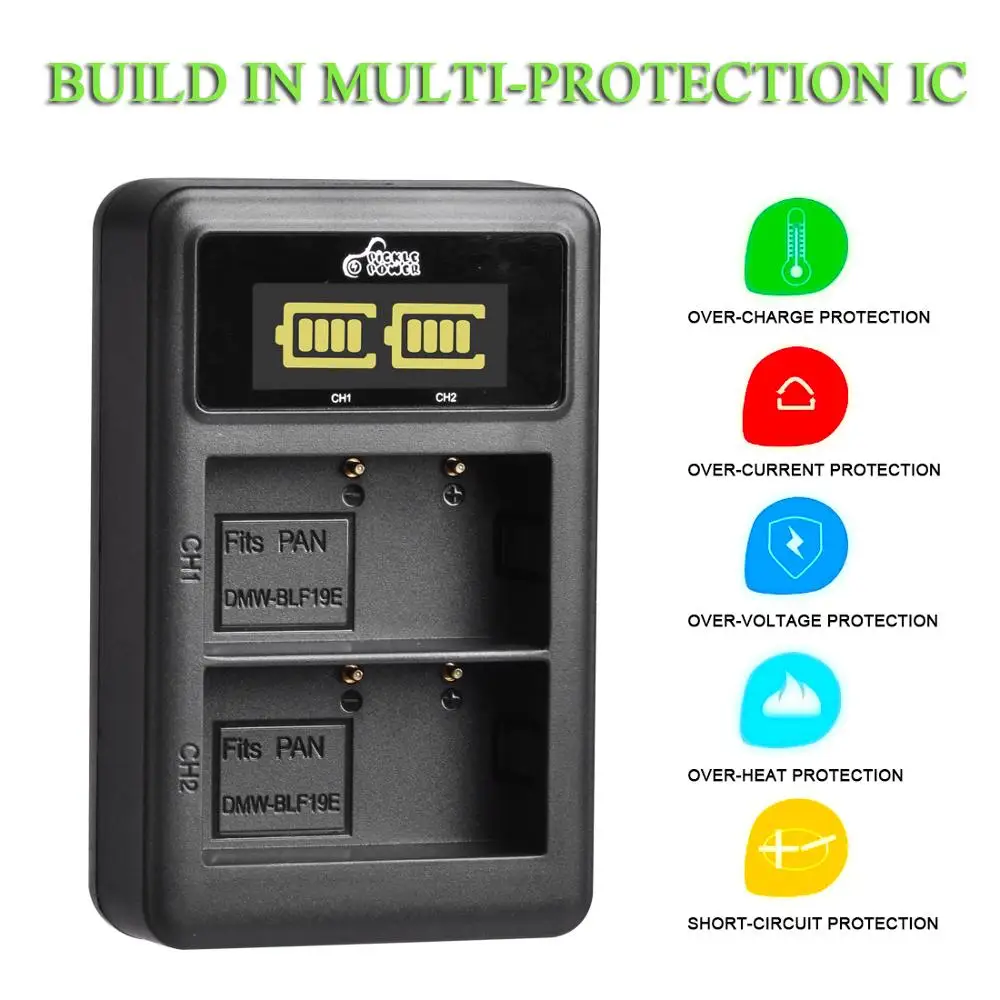 2 шт. двойное зарядное устройство для Pentax PENTAX | Электроника