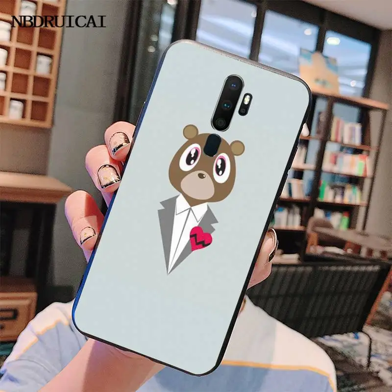 CUTEWANAN Kanye West Graduation Bear ТПУ Мягкий силиконовый чехол для телефона Oppo A5 A9 2020 Рено Z