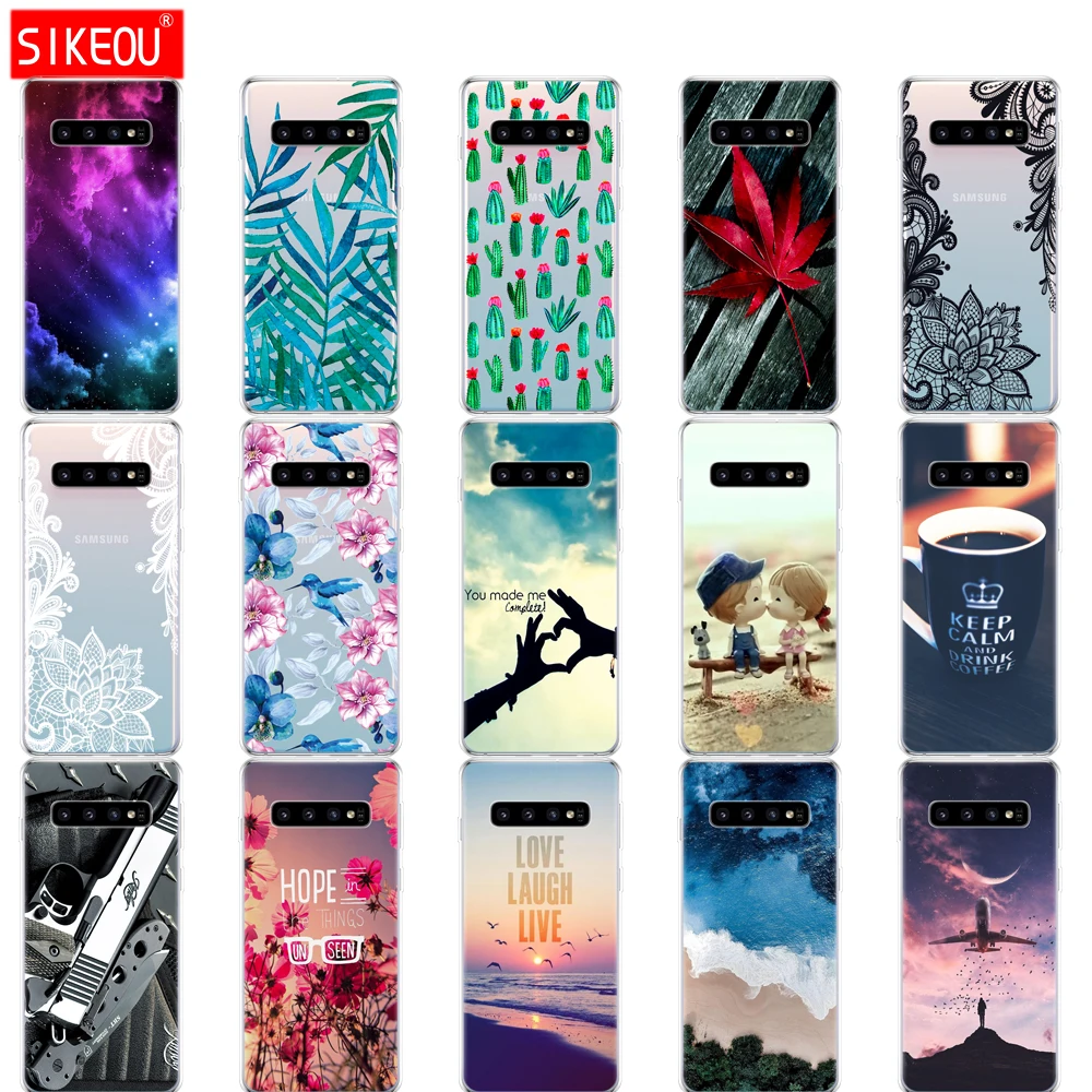 Силиконовый чехол для Samsung Galaxy S10 S10Plus S10E мягкий из ТПУ Plus G975F S 10 SM-G973F | Мобильные