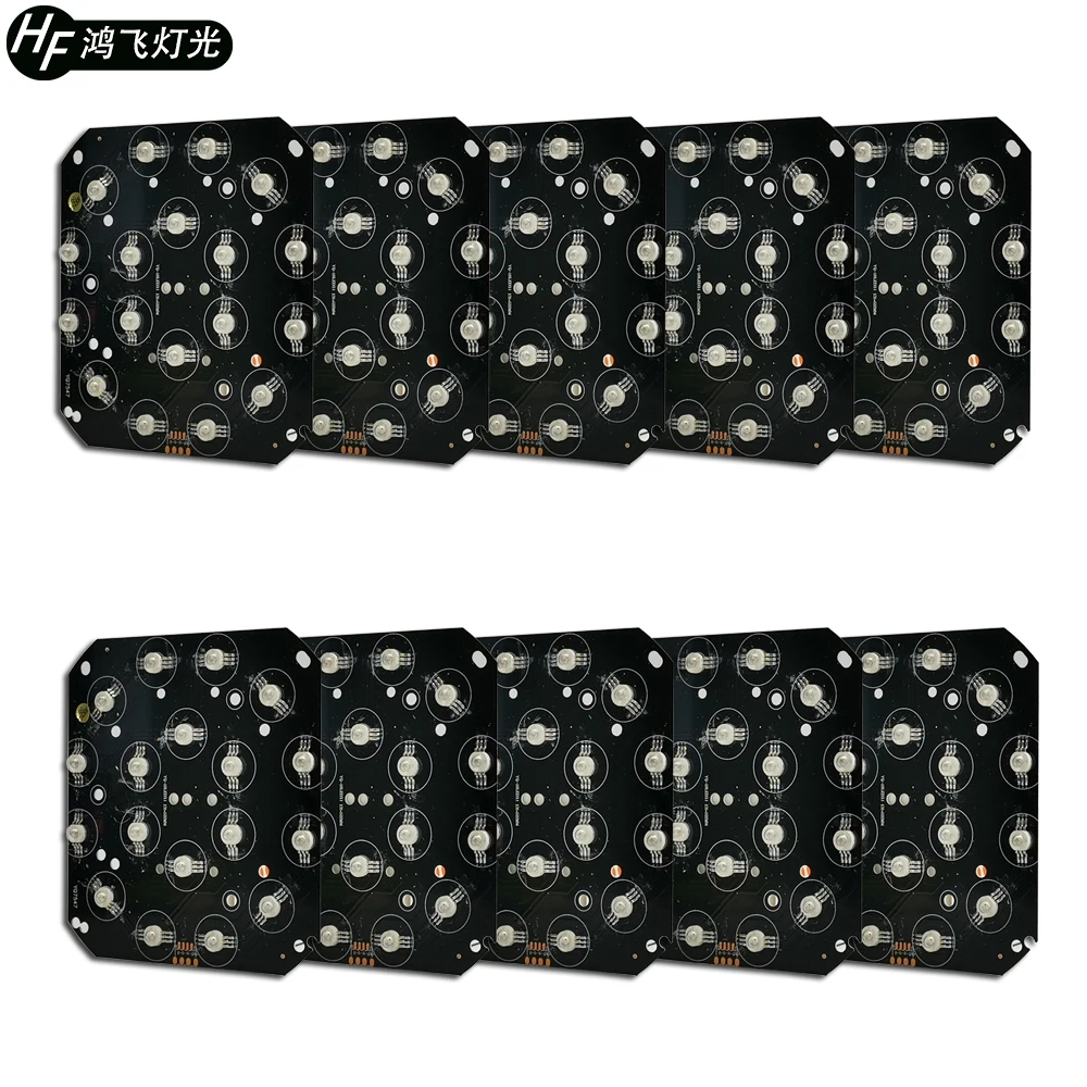 10 шт. 18x 3 Вт Светодиодный светильник Par запчасти светодиодный модуль RGB в 1 DIY