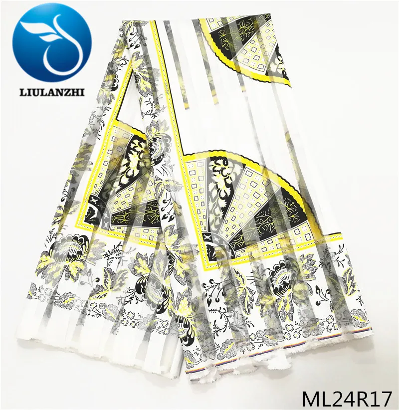 

LIULANZHI Ribbon Ankara Fabric Prints Style 5 yards Dress Lace Fabric Fashion Sewing African Ribbon Fabric ML24R16-31