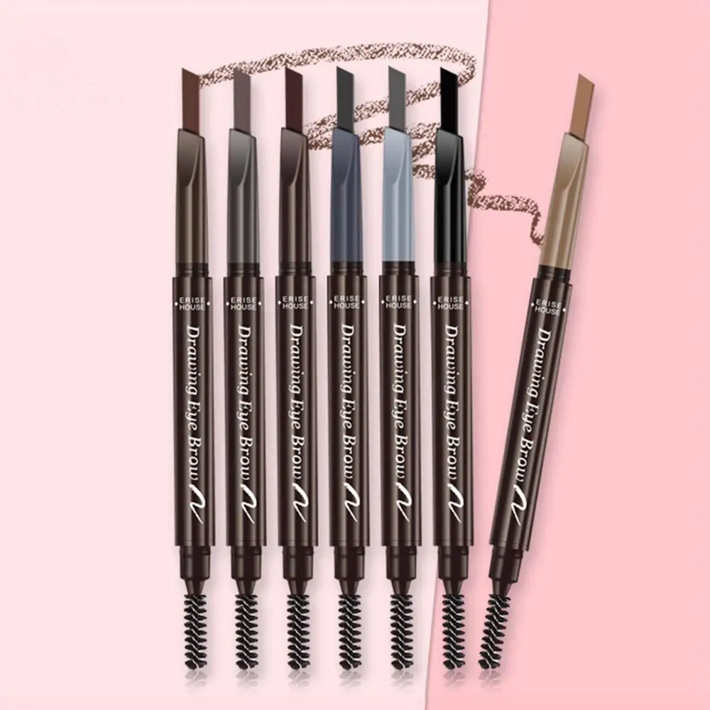 Карандаш для бровей с двойным концом 7 цветов водостойкая долговечная без
