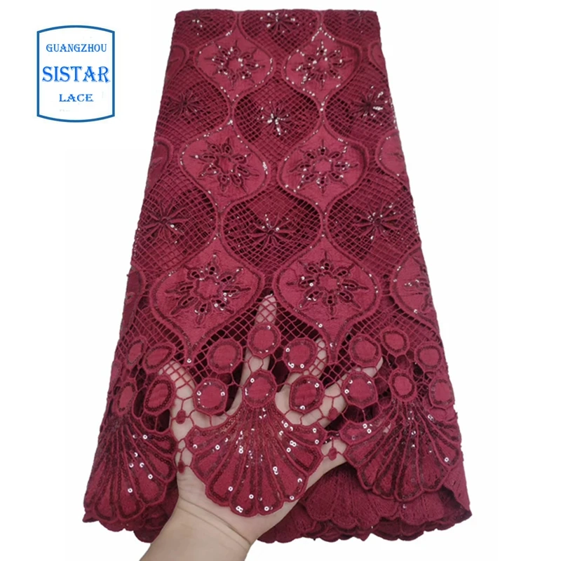 Уникальное гипюровое кружево с отличной вышивкой Африканский сухой шнур