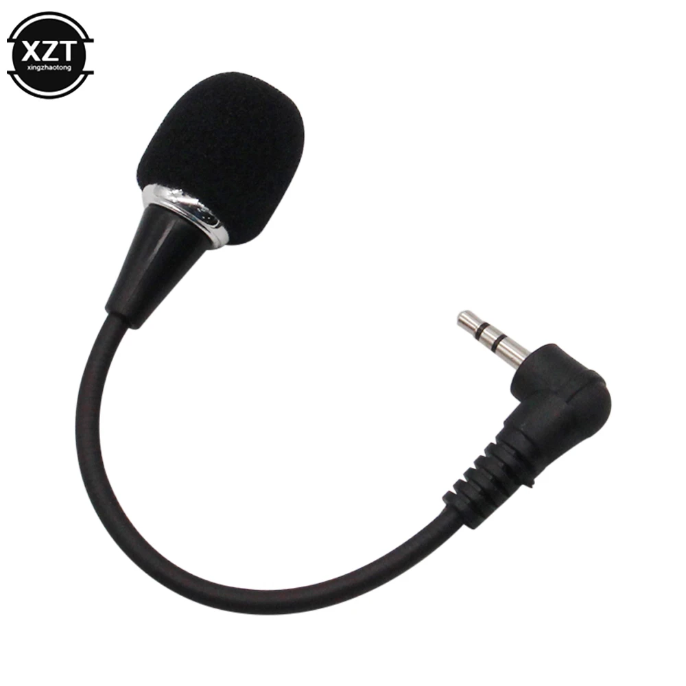 Всенаправленный металлический микрофон 3 5 мм Гибкий мини аудио Микрофон для