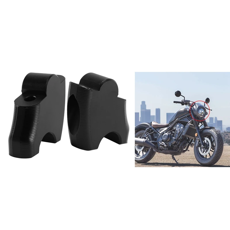 

Motorcycle Handlebar Riser Upper Bracket Kit Handlebar Heightening Code for Honda Rebel300/500 CMX300/500 2017-2021