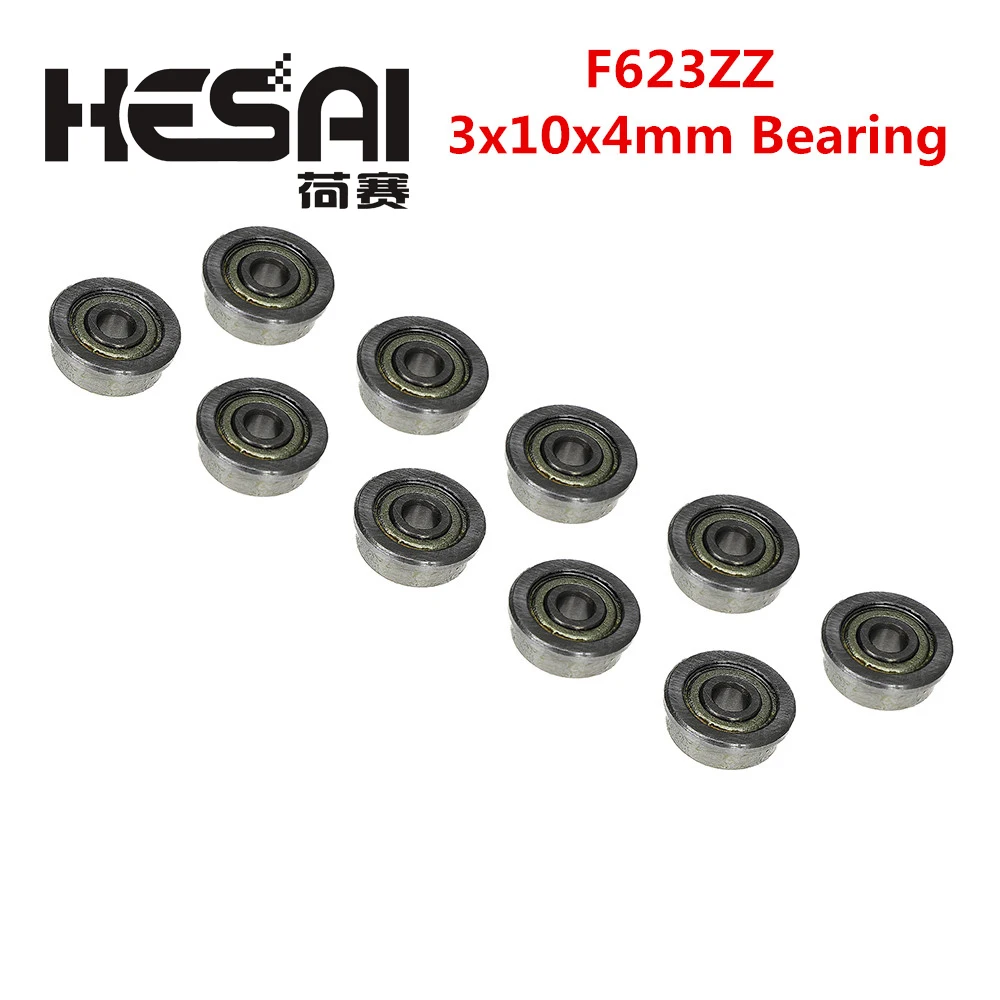 F623ZZ 3 мм * 10 4 F623 ZZ Миниатюрный фланец глубокий шаровой радиальный шариковый