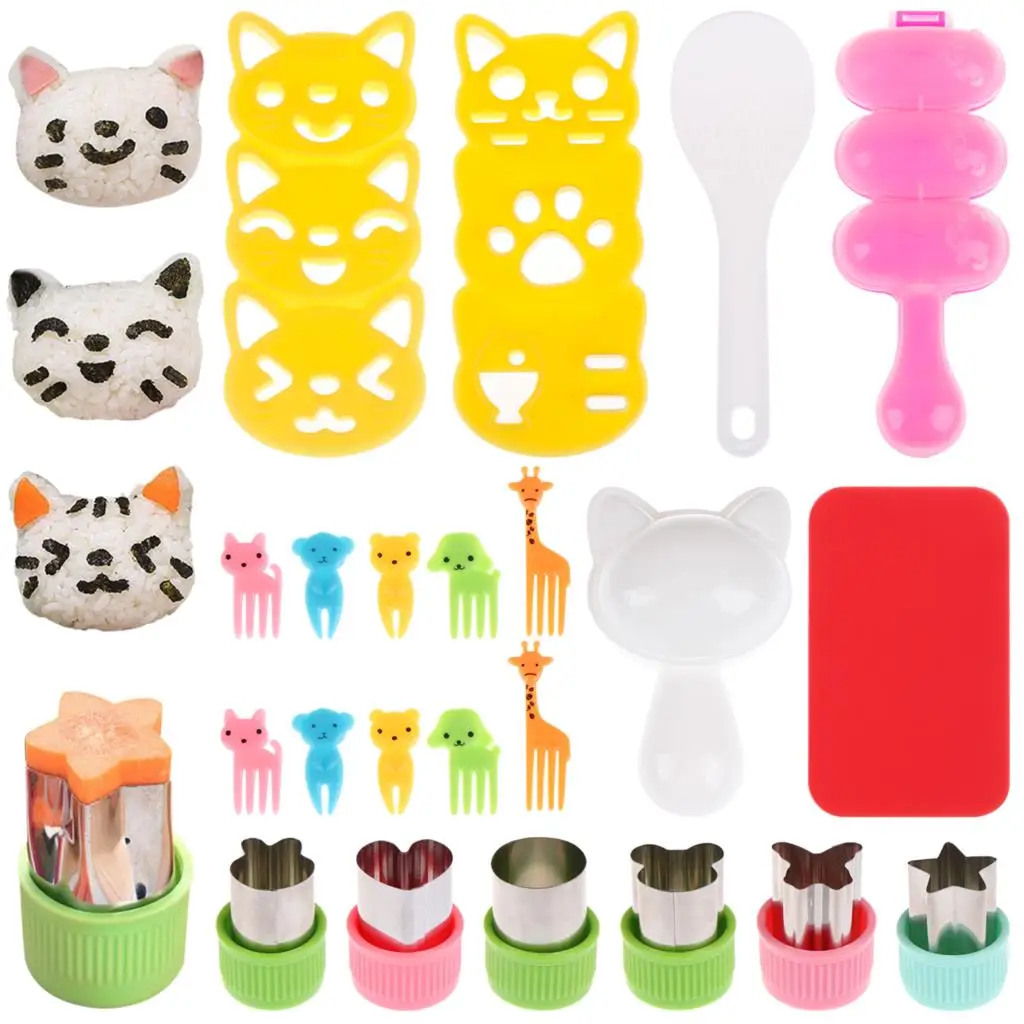 

20pcs Stainless Steel Sandwich Cookie Cutters Set Cartoon animal child fruit