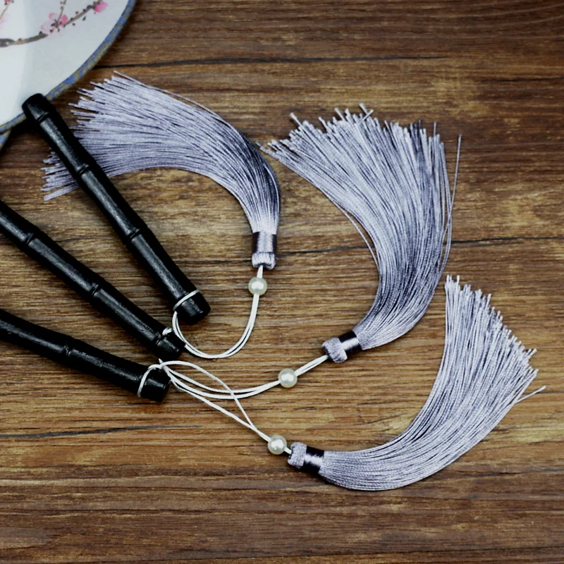 

Hand Held Folding Silk Fan Round Flower Folding Hand Fan Circle For Wedding Event Party Supplies Party Decor Gift Round