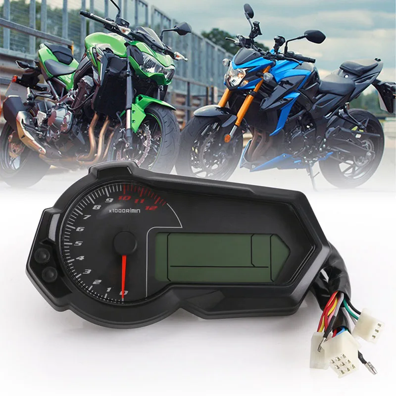 

Universal Motorcycle Odometer Tachometer UTV LCD Digital Speedometer For All Motorcycles With DC 12V
