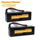 Литий-полимерный аккумулятор 3S, 11,1 В, 3300 мАч, 2 шт., Твердый чехол 50C T Deans XT60 EC3 EC5 для самолета Trex Heli, грузовика, танка, автомобиля, дрона, лодки, запчасти для радиоуправляемых моделей