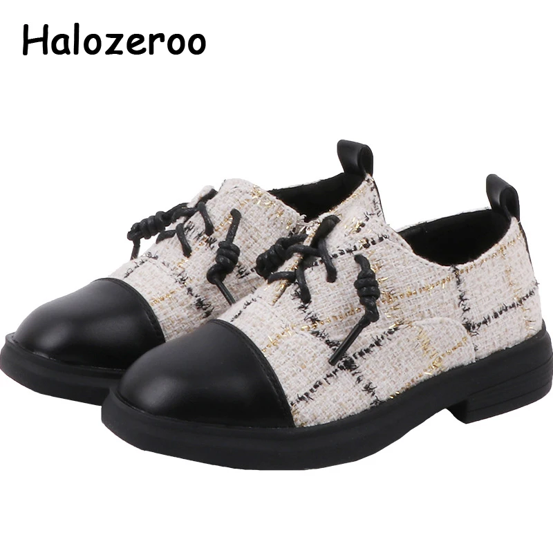 Детские весенние кожаные туфли детские мягкие модные на плоской подошве Черные