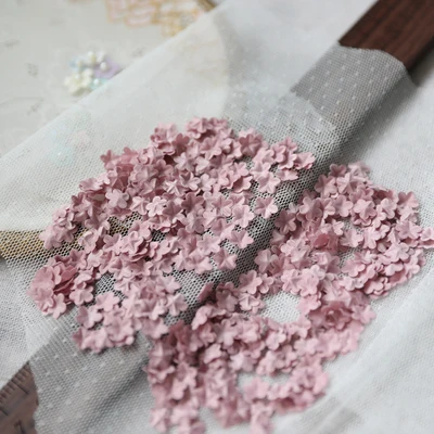 dark purple 0.9cm 100 шт/1 упаковка, атласная, 3D, прессованная, Zou, лепесток, цветок, кусок, атласная мини-лента, аксессуары для цветов RS1279 - Цвет: dark purple 0.9cm
