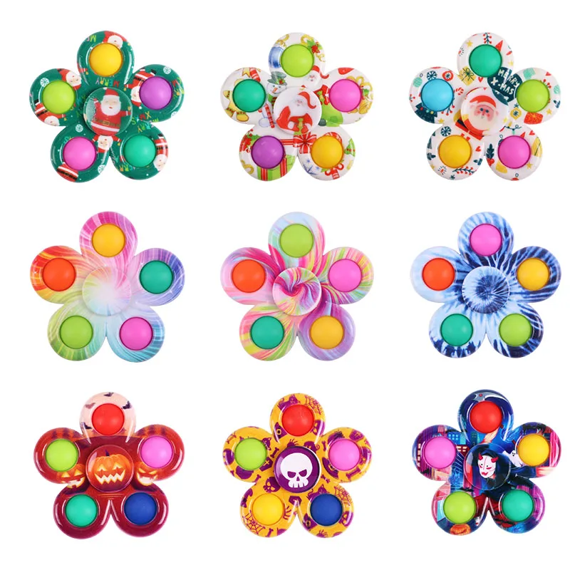 

2022 игрушки-антистресс для детей, Санта-Клаус, игрушки-антистресс, милая тыква, Череп, призрак, пузырьки, антистресс, антистрессовый фиджет, р...