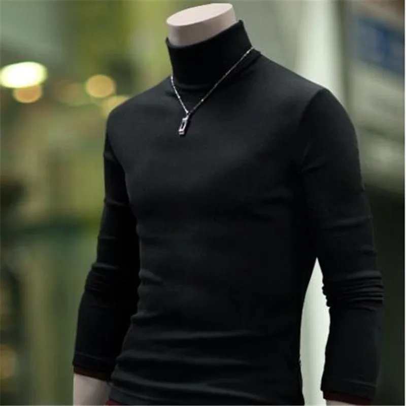 Новинка 2021 осень и зима Мужская облегающая базовая одежда тонкий пуловер свитер