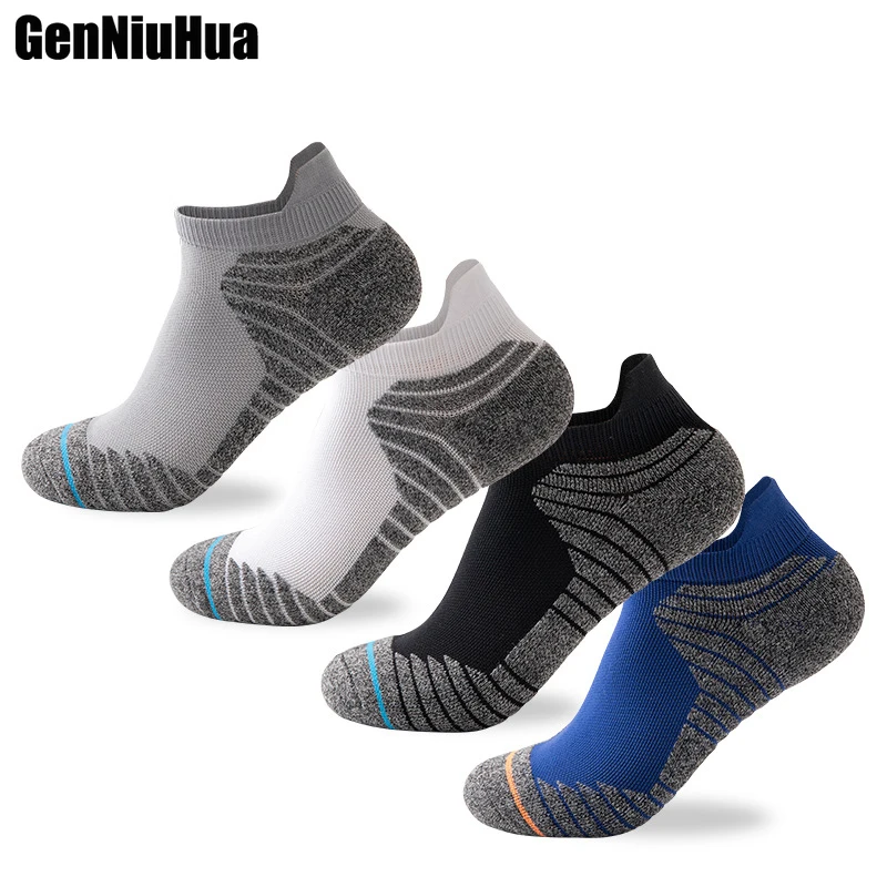 Мужские летние Профессиональные низкие носки мужские без показа Нескользящие