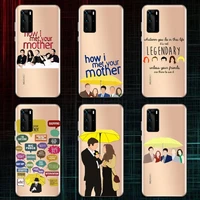 how i met your mother tv show phone case transparent for huawei honor a x v 9 8 10 20 i s max note pro mate lite