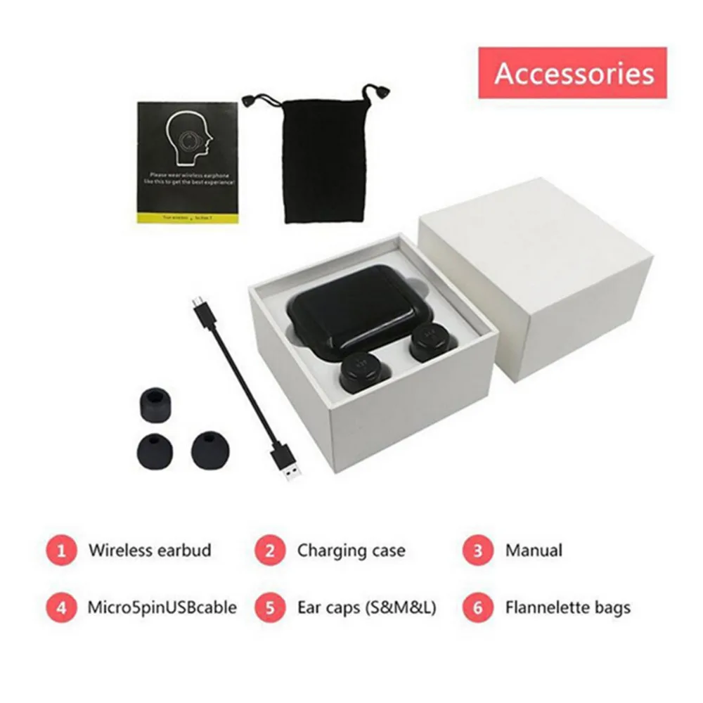 Bluetooth-наушники X3T с сенсорной кнопкой беспроводные портативные наушники