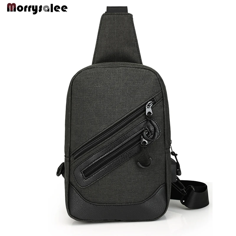 Сумка через плечо мужская на одно косая маленькая нагрудная сумка|Поясные сумки|