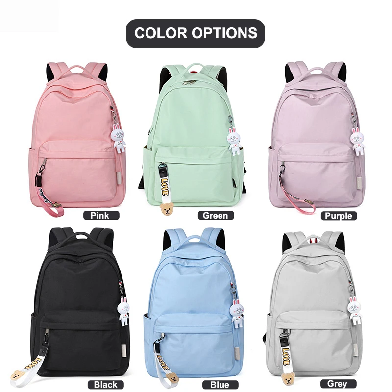 

Casual Waterproof Women Backpack Female Nylon Travel Back to School bag Student Teenage Girls Backpack Shopper Mochila